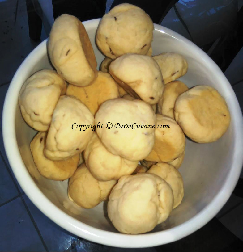 Batasa a favorite biscuit snack. Good with Tea or Coffee anytime! Get Recipe - http://www.parsicuisine.com/batasa/
